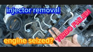 2013 Jetta TDI injector removal, turbo FAILED