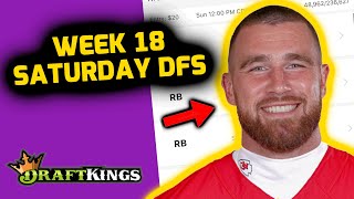 WEEK 18 NFL SATURDAY DRAFTKINGS PICKS