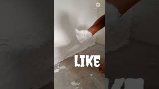 Wall ka s cutting ki upar /wall putty texture designs / #short video