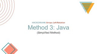 Arrays: Left Rotation HackerRank Solution -Java (Version 3)