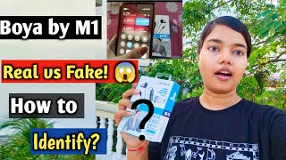 Boya Mic Real vs Fake | How to identify Real vs Fake Boya by M1 microphone 🎤😱