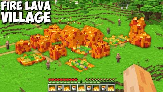 I found this secret FIRE VILLAGE generation in Minecraft !!! New Secret Villager House Challenge