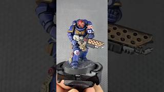 Ultramarine Infernus Marine Sergeant painting process! #warhammer #warhammer40000 #40k #painting