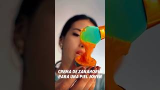 Piel joven crema de zanahoria CASERA #viral #belleza #beautyhacks #beautytips #tips #fyp #parati