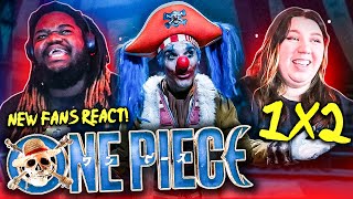 One Piece 1X2 LIVE ACTION REACTION! (Netflix) - NEW ONE PIECE FANS REACT!