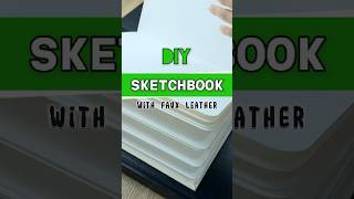 DIY Sketchbook Faux Leather Cover #diy #sketchbook #bookbinding