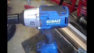 Kobalt Max 24v 1/2 Impact Test and Review - 32 Heavy Truck Lug Nuts