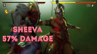 Sheeva 57% Damage Corner Combo