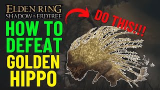 DO NOT CHEESE Golden Hippopotamus USE THIS WEAPON - Elden Ring DLC