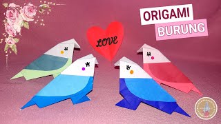 CARA MEMBUAT BURUNG DARI KERTAS | ORIGAMI BURUNG | ORIGAMI BIRD