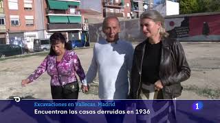 Las excavaciones de la plaza del fotógrafo Robert Capa en Las Noticias de La 1 de TVE