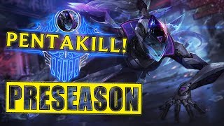 Pentakill Montage | PRESEASON | League of Legends (Vayne, Zed, Ezreal, Ahri)