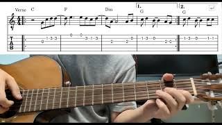 Right Here Waiting (Richard Marx) - Easy Beginner Guitar Tab With Playthrough Tutorial Lesson