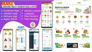 Make Multi Vendor Website & Mobile Apps with Single admin panel call @ +917530830035