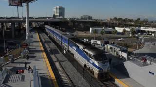 Amtrak Pulling out of the Anaheim ARTIC on opening day