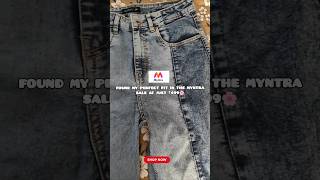 Myntra sale is live🕊️Jeans At just ₹499/-🌸 @myntra #myntrasale24 #myntrajeans #ytshorts #myntrahaul