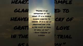 Saint Thérèse of Lisieux Quote #shorts #prayer