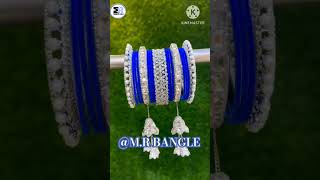 Latest Designs Blue Bridal Chuda !! रक्षाबंदन स्पेशल !! #trending #bangles #2023new #shorts