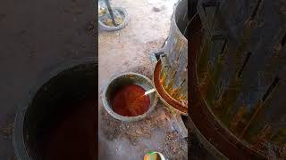 How red oil is processed