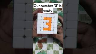 Number '3' on 7x7 Rubik's Cube #shorts #shortsfeed #shortsviral #viral #trend #trending #music