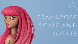 How to TRANSPOSE LINE SCALE and ROTATE in Zbrush P3 - 60 Second Tutorial