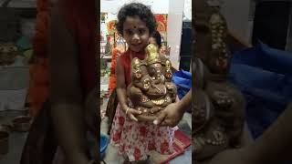 Jai Ganesha#Ganapati making at home #short #video #status #ganpati #bappa #morya #reels #ganeshotsav