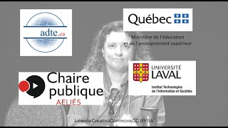 Isabelle Laplante -  Ressources éducatives numériques et libres - Colloque ADTE 2019