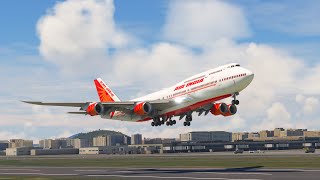 Best View Moment Landing AIR INDIA Boeing 747 Landing At Madeira Airport MFS2020