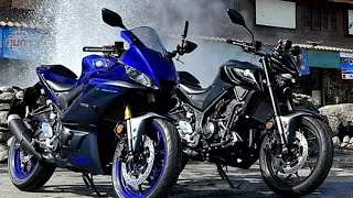 Yamaha MT 03 and Yamaha R3 full details Walkaround Review / overpriced Yamaha R3 & MT03#yamaha