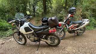 Suzuki Dr650 and KTM 690 Enduro Tackle Creek Crossings