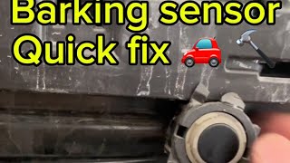 Parking sensor quick fix!!😳🔥🚗🔨 #easydiy #newcar # Nissan #parkingsensors #doityourself