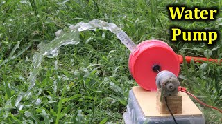 How to Make Water Pump With DC Motor