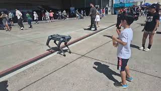 SPOT(Robot Dog of Boston Dynamics) in Air Show San Diego.  Sept. 28. 2024.