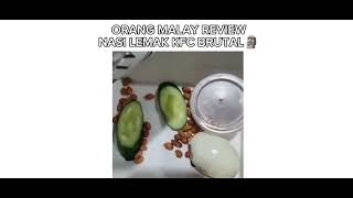 MANA IKAN BILIS NYE? (orang Malay review nasi lemak KFC brutal🗿) || #meme #ikanbilis