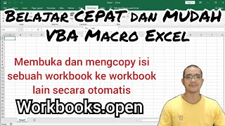 TUTORIAL VBA MACRO EXCEL Part 12: Membuka dan mengcopy isi workbook ke workbook lain secara otomatis