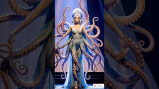 A woman performs a fusion with Octopus on AGT #americangottalent #magic #ai