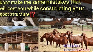 Mistakes while constructing A GOAT STRUCTURE