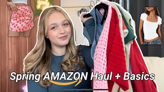 HUGE Spring Amazon Haul + Try-On 🌸 | Best Basics for a Colorful Spring Season 2024