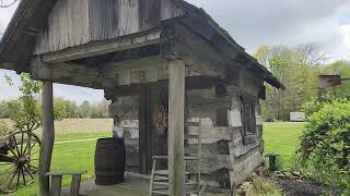 Buggy Seat Antiques, Primitives, Early American, Gorgeous Garden, Log Cabin, Spring Open House