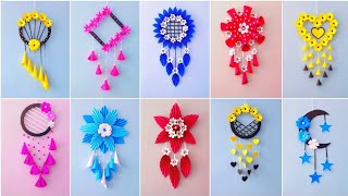 Quick Easy Paper Wall Hanging Ideas / Heart Flower Wall decor / Cardboard  Reuse /Room Decor DIY