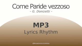 Come paride vezzoso Lyrics Rhythm