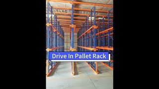 Drive in pallet rack