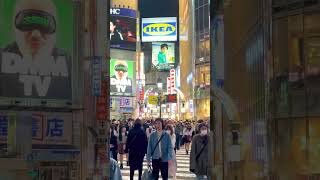 Shibuya Crossing #tokyo #japan #nightlife #shorts