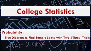 Probability: Use Tree Diagram to find Sample Space with Two and Three Trials