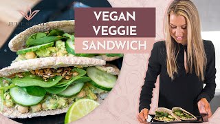 VEGAN VEGGIE SANDWICH recipe by Home Cooking with Julie Neville