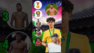 Ronaldo Jr ranks the best footballer - Ronaldo vs Messi vs Neymar vs Mbappe vs Yamal #shortfeed