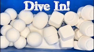 ASMR | Pure White Mix | Powdery Crunch | Dive In!