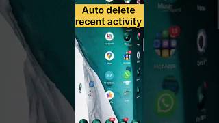 #Auto delete recent activity.magical settings.