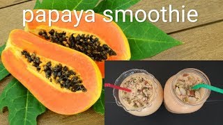 Refreshing papaya smoothie 🍹  #smoothie #shake #summer #papaya