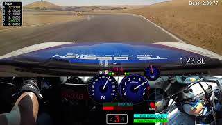 Garmin Catalyst first use at Thunderhill in a Spec Miata